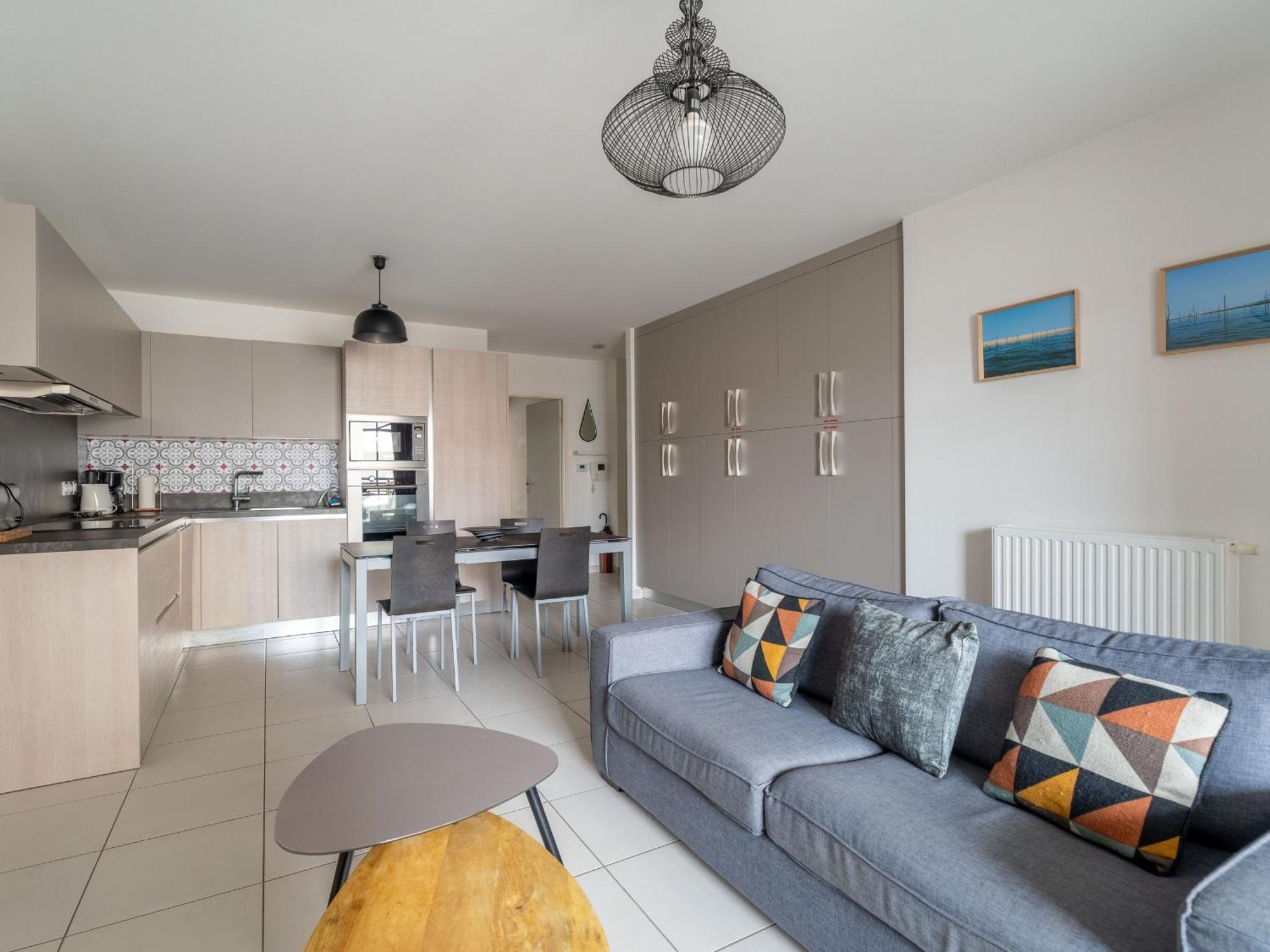 Appartement Central A Arcachon Avec 2 Chambres, Parking Prive Et Proche Plages - Fr-1-319-16 Exteriör bild